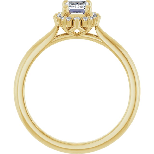 emerald-14K Yellow gold
