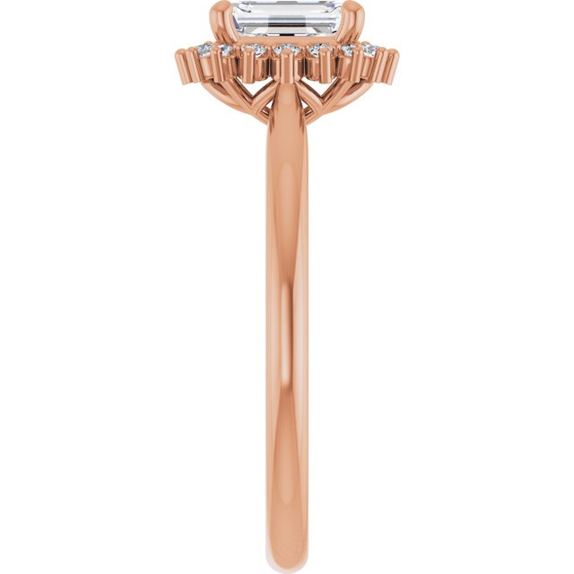 emerald-18K Rose gold