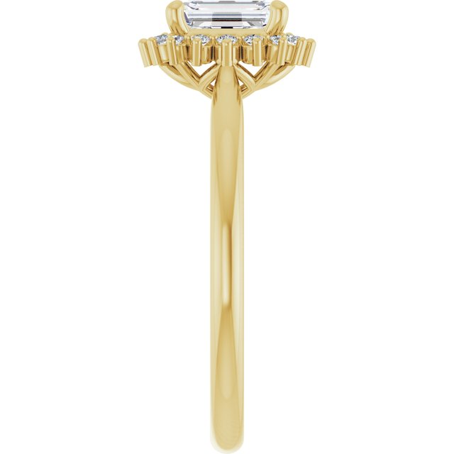 emerald-14K Yellow gold