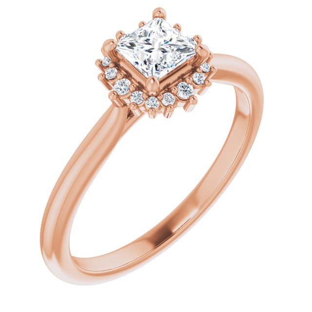 square-10K Rose gold
