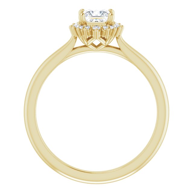 square-14K Yellow gold