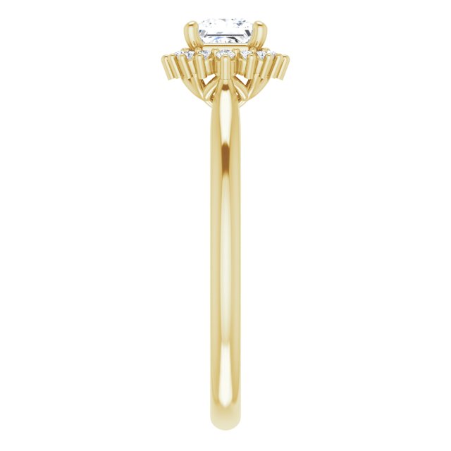 square-14K Yellow gold
