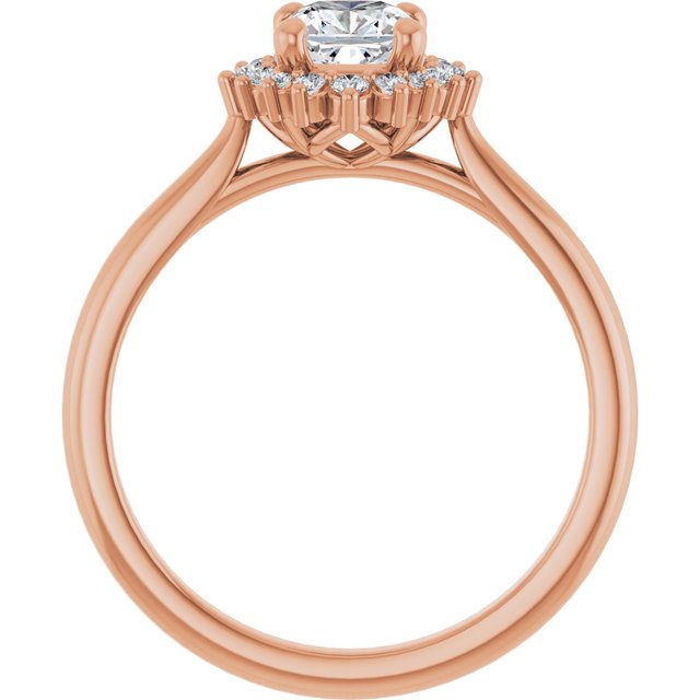 cushion-18K Rose gold