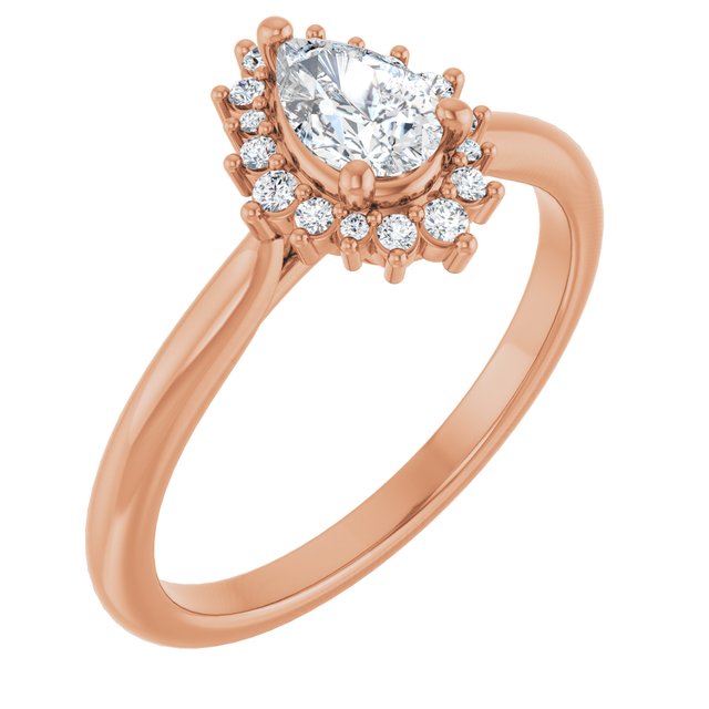 pear-18K Rose gold