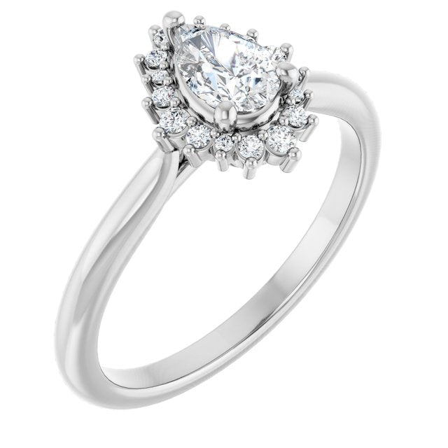 pear-14K White gold