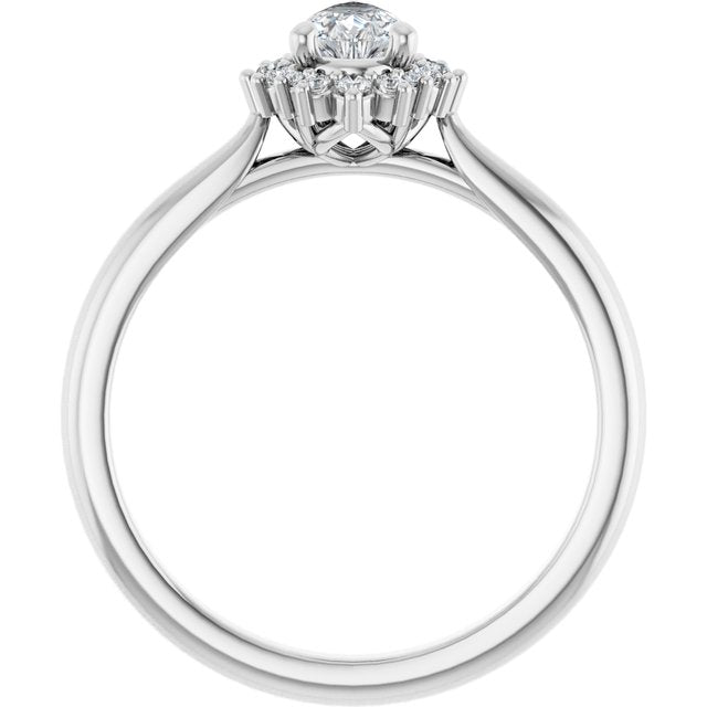 pear-14K White gold