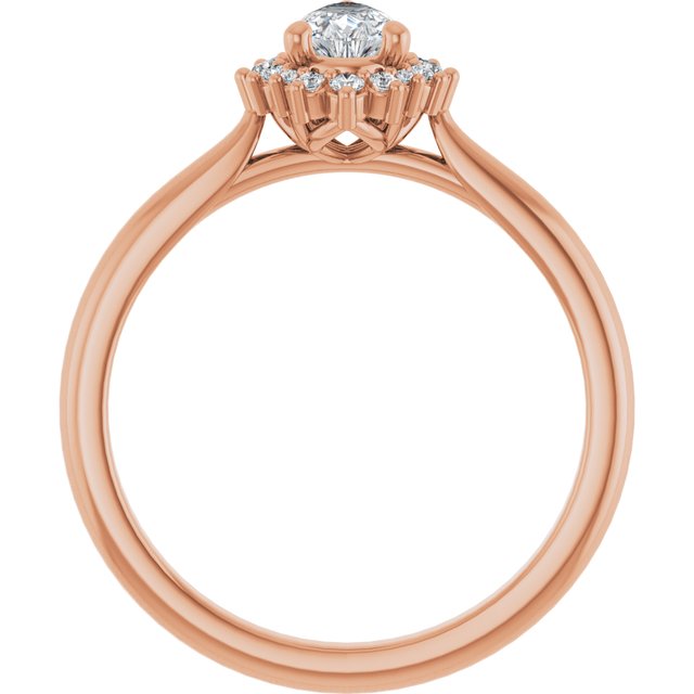 pear-14K Rose gold