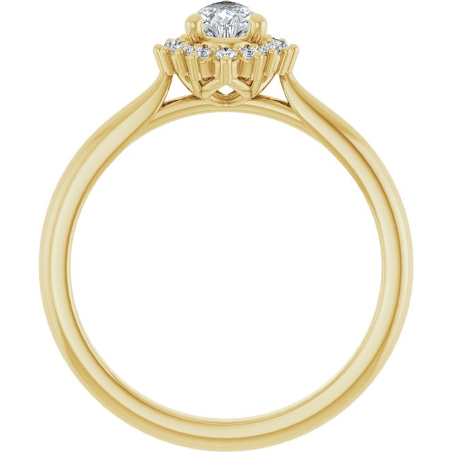 pear-10K Yellow gold