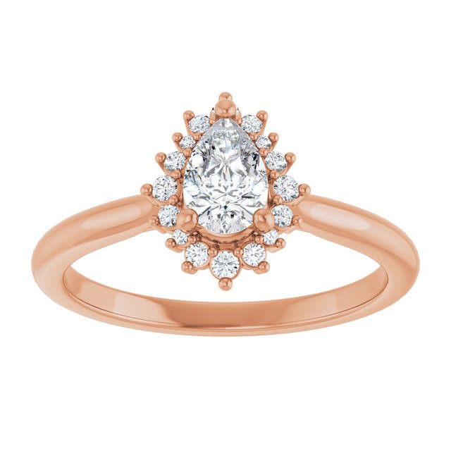 pear-14K Rose gold