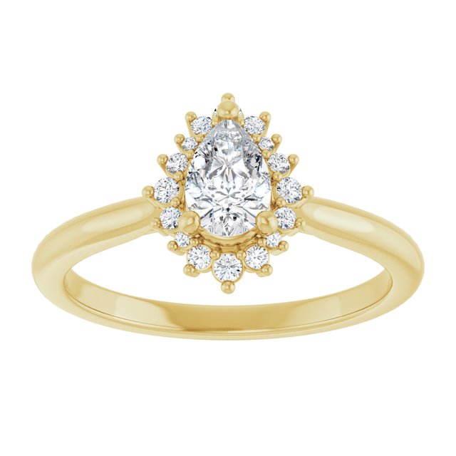 pear-10K Yellow gold