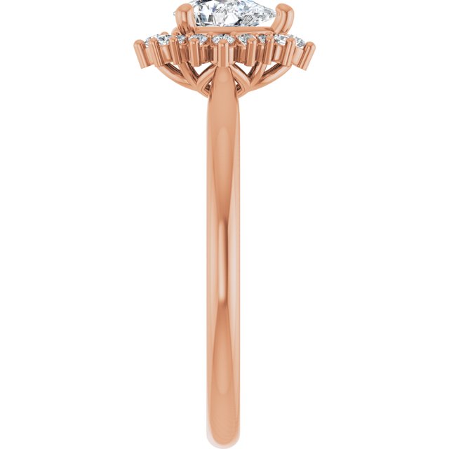 pear-14K Rose gold