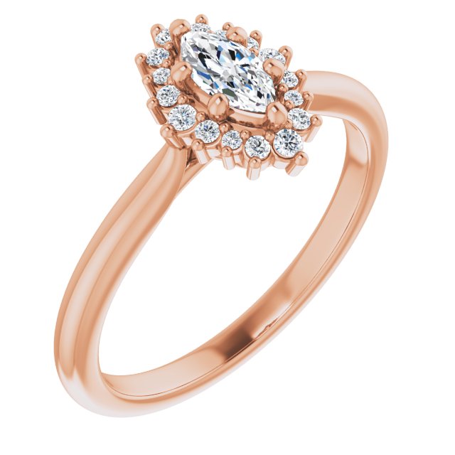 marquise-10K Rose gold