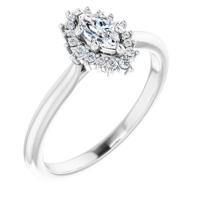 marquise-18K White gold