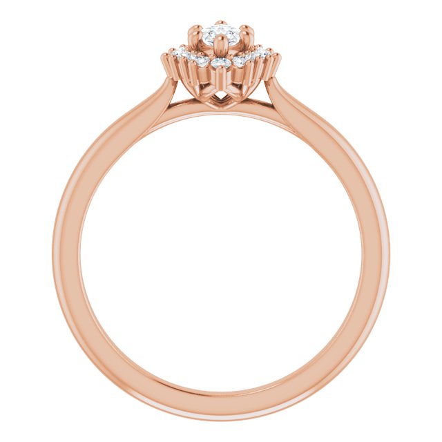 marquise-18K Rose gold