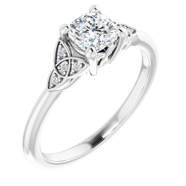 cushion-10K White gold