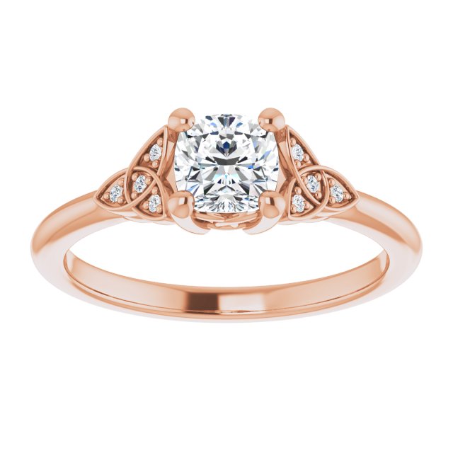 cushion-14K Rose gold