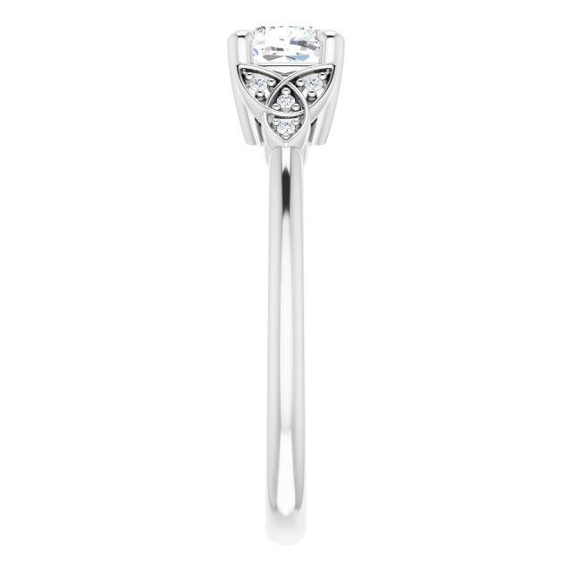 cushion-10K White gold