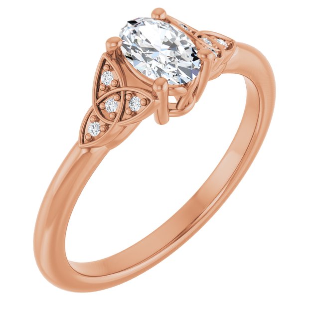 oval-18K Rose gold