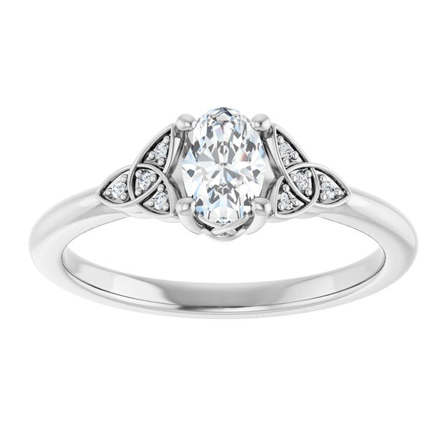oval-10K White gold