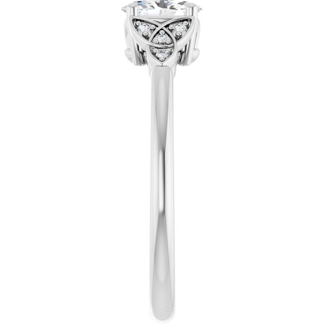 oval-14K White gold