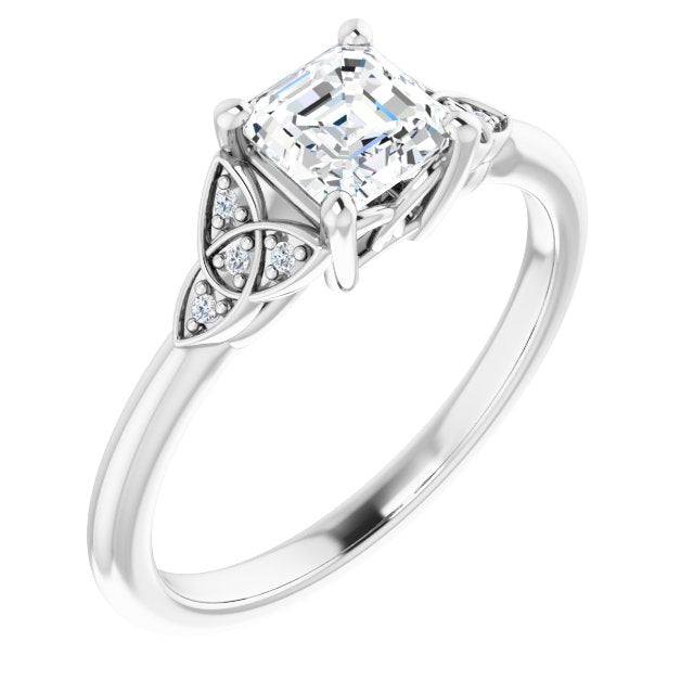 asscher-14K White gold