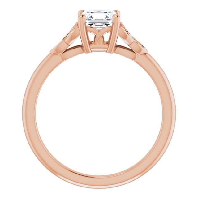 asscher-14K Rose gold