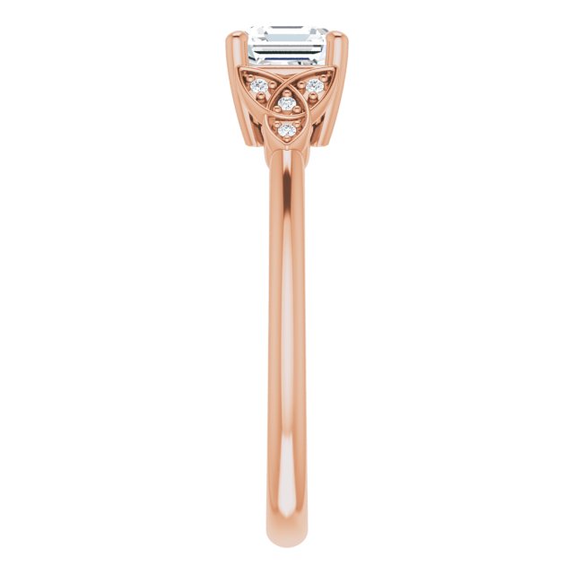 asscher-18K Rose gold