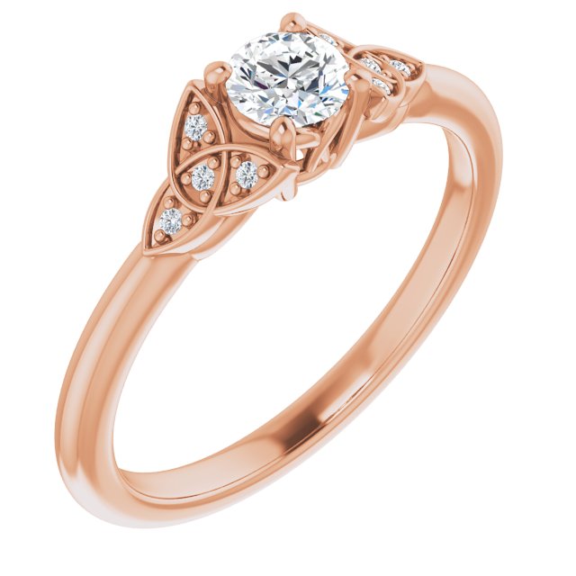 round-18K Rose gold