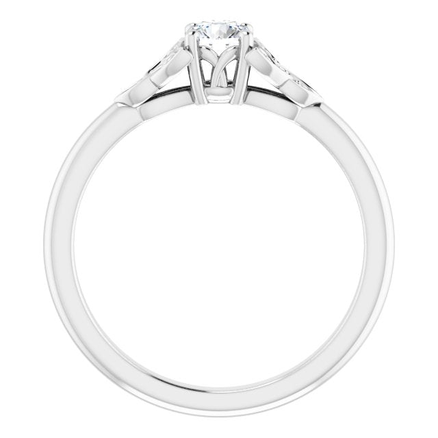 round-10K White gold