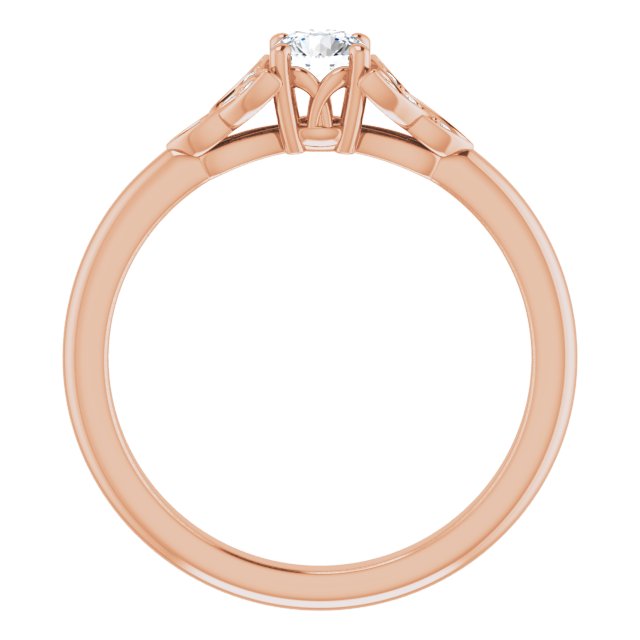 round-18K Rose gold