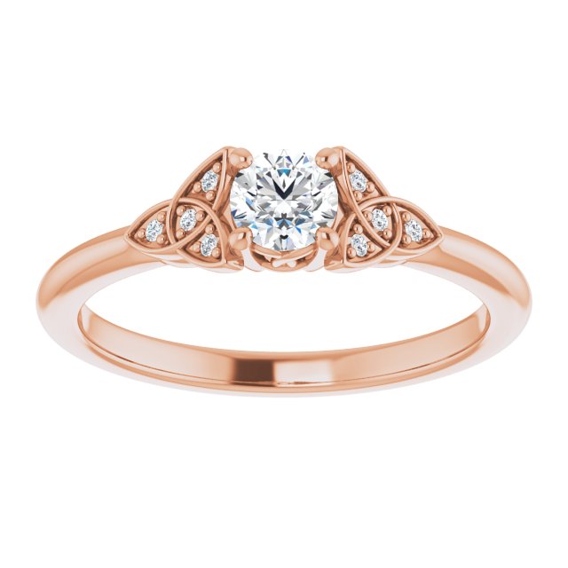 round-18K Rose gold