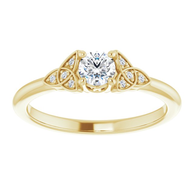 round-10K Yellow gold