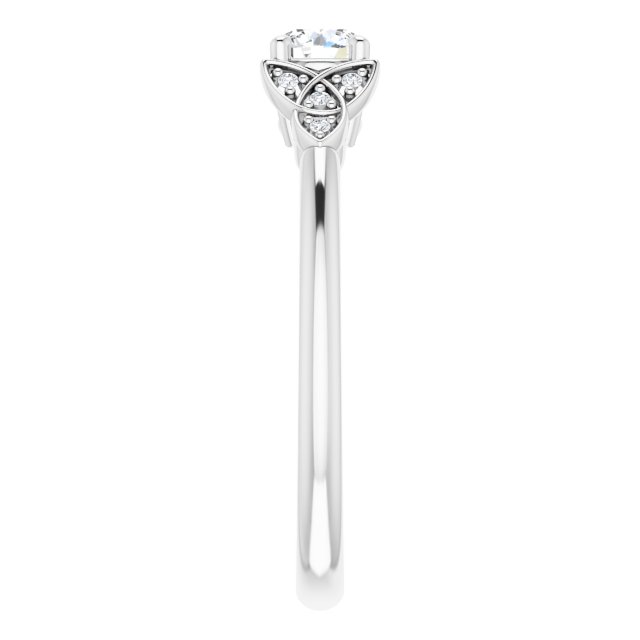 round-14K White gold