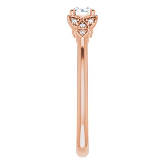round-14K Rose gold