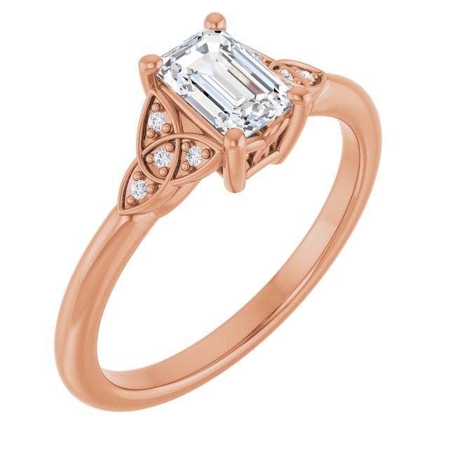 emerald-14K Rose gold