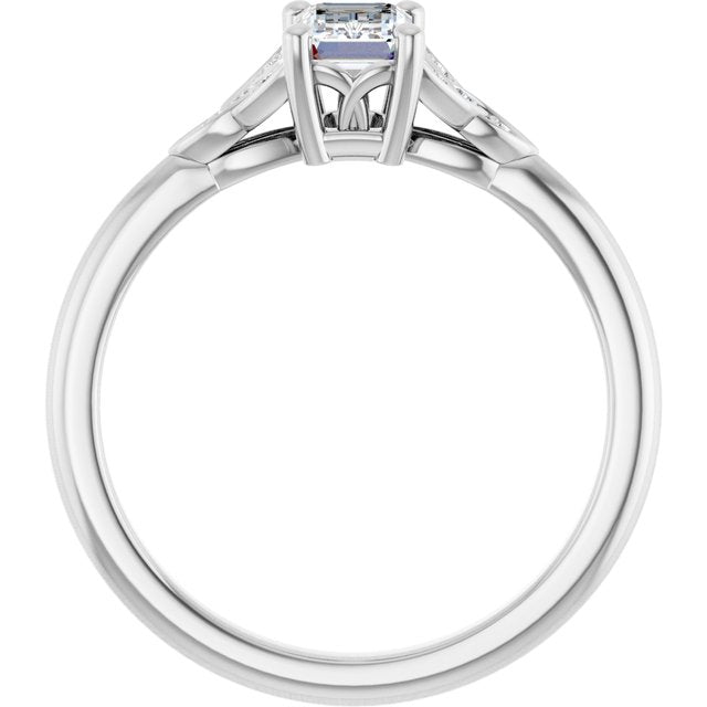 emerald-10K White gold