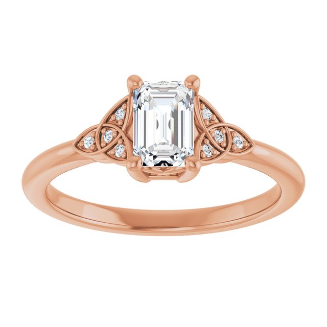emerald-10K Rose gold
