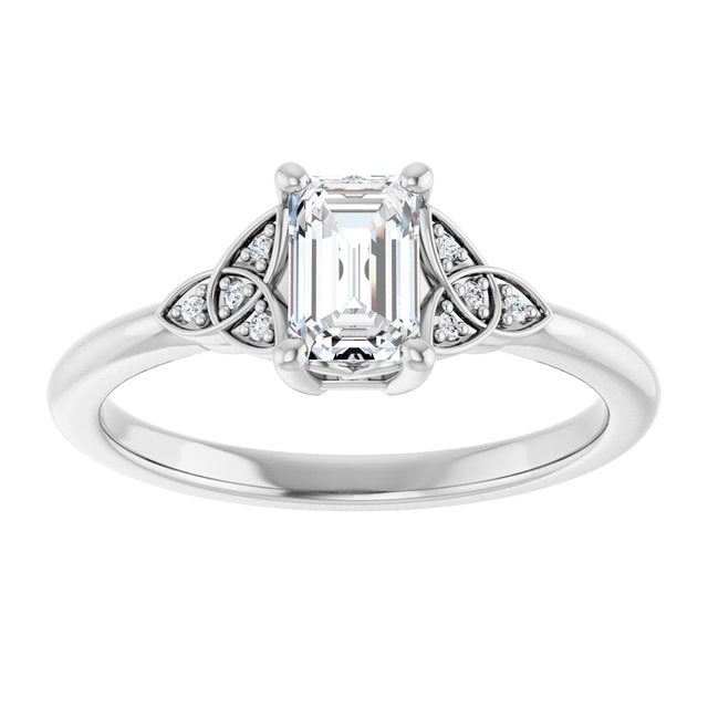 emerald-18K White gold
