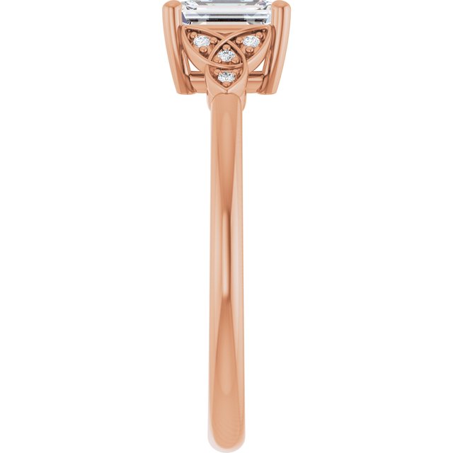 emerald-18K Rose gold