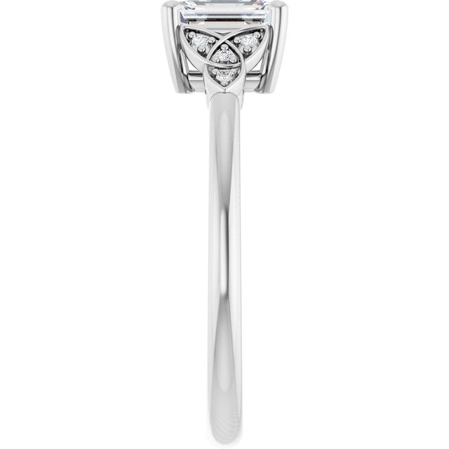 emerald-14K White gold