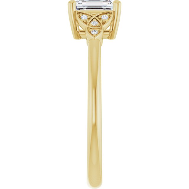emerald-10K Yellow gold