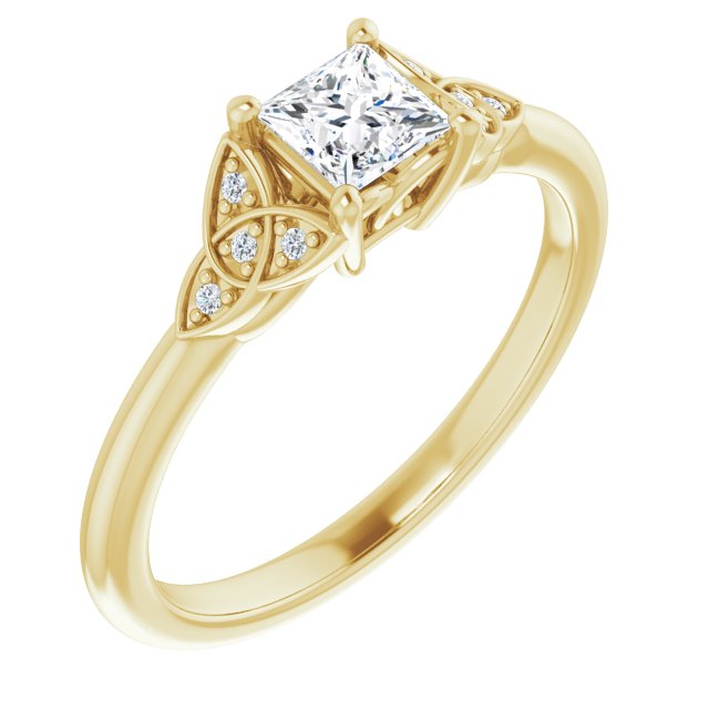 square-14K Yellow gold