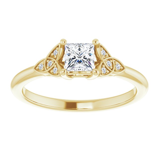 square-10K Yellow gold
