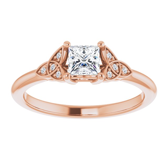square-14K Rose gold