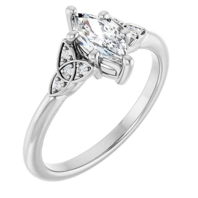 marquise-14K White gold