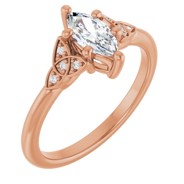 marquise-10K Rose gold