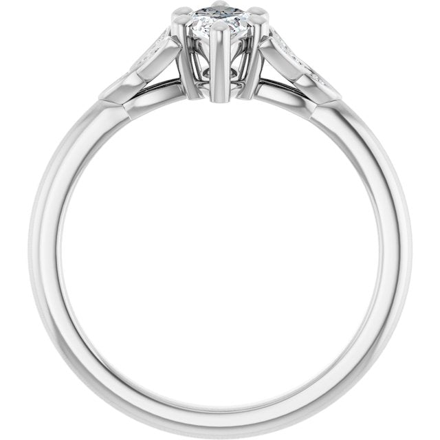 marquise-14K White gold