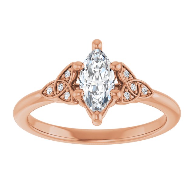 marquise-18K Rose gold