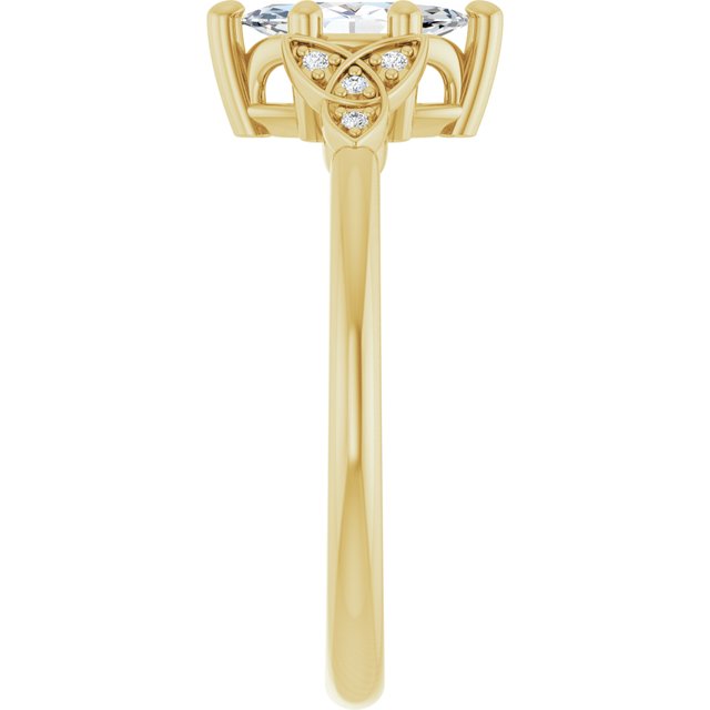 marquise-14K Yellow gold