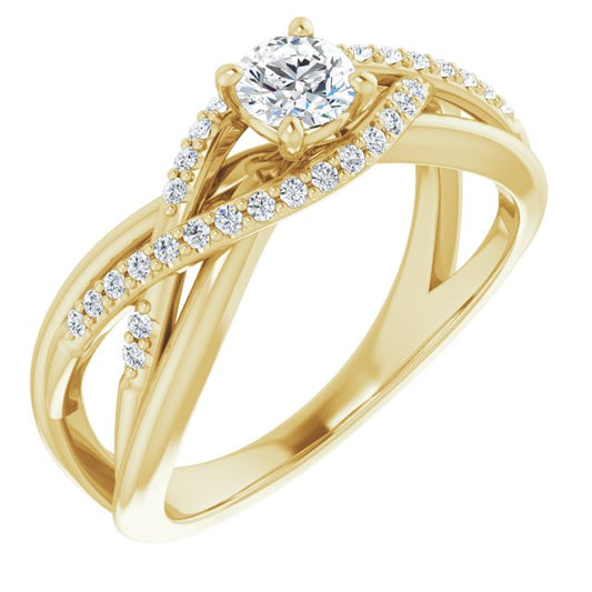 round-10K Yellow gold